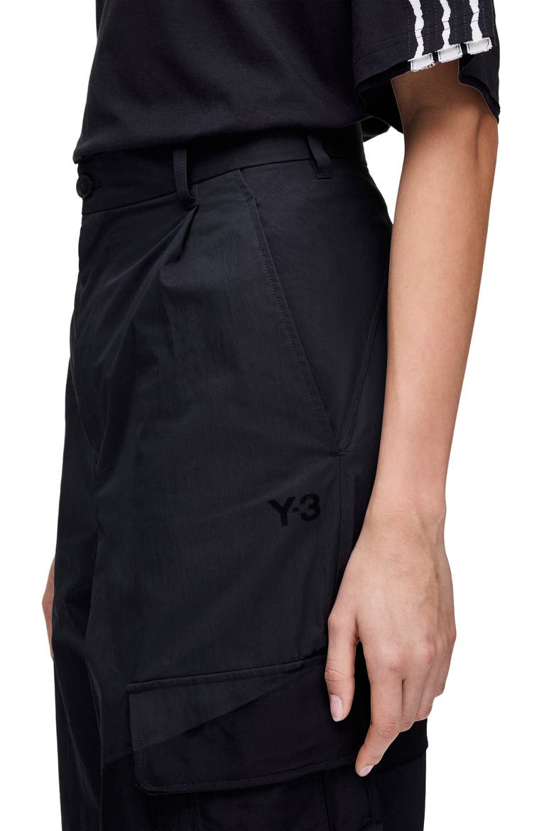Wide Leg Cargo Pants, Alternate, color, BLACK/