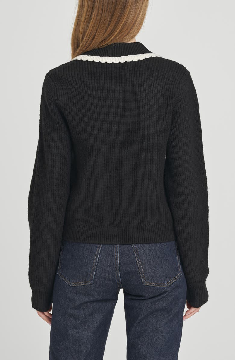 WAYF Millie Cardigan, Alternate, color, Black