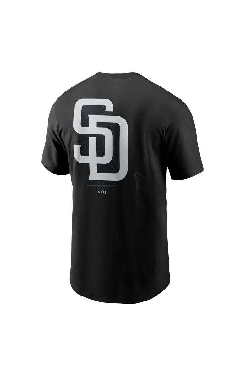 Nike Men's Nike Black San Diego Padres Lights Out Bar Loading T-Shirt, Alternate, color, Black