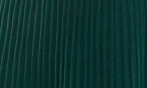 Nina Leonard Long Sleeve Ribbed Fit & Flare Sweater Dress In Green