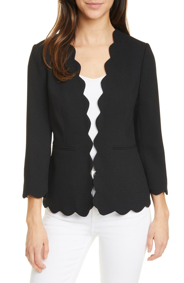 Ted Baker London Furna Scalloped Jacket, Main, color, 