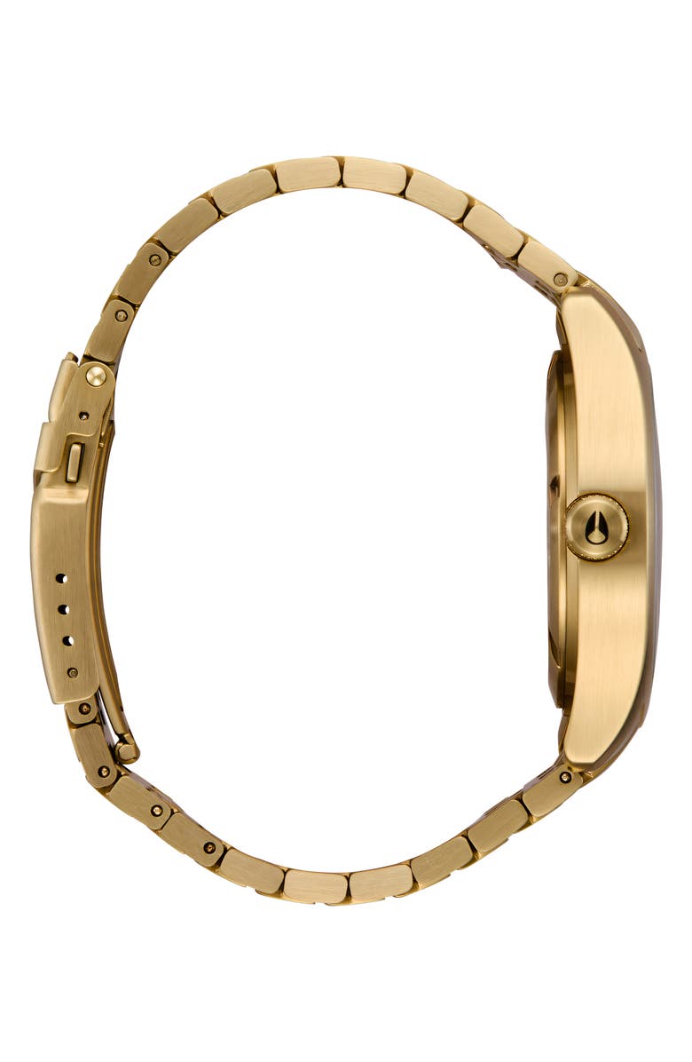 Nixon Echo Solar Automatic Bracelet Watch, 38mm, Alternate, color, Gold / Black