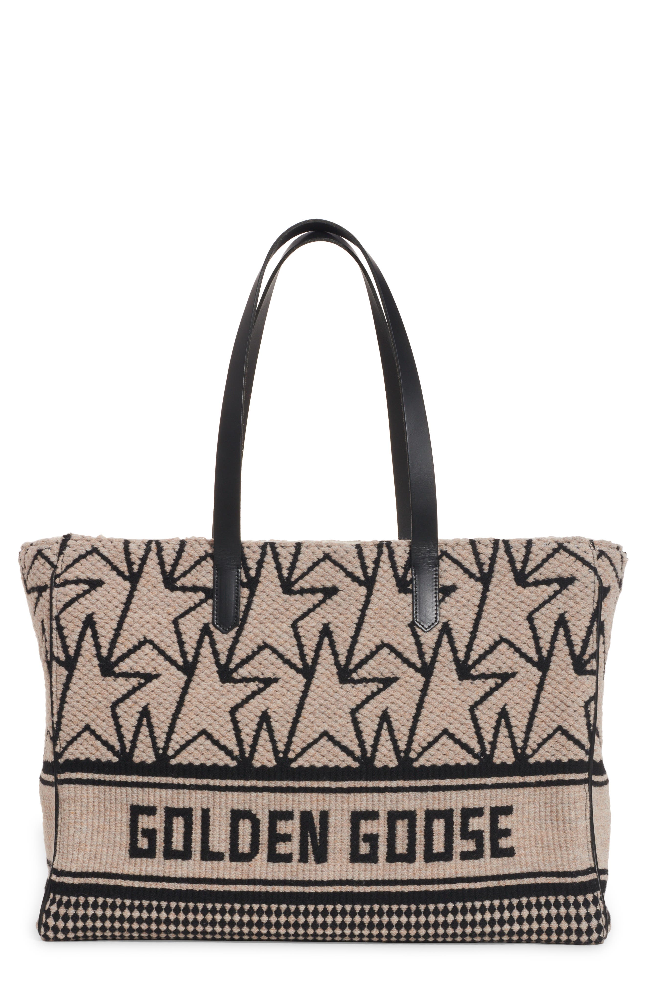 Golden Goose California East/West Wool Blend Knit Tote, Main, color, 