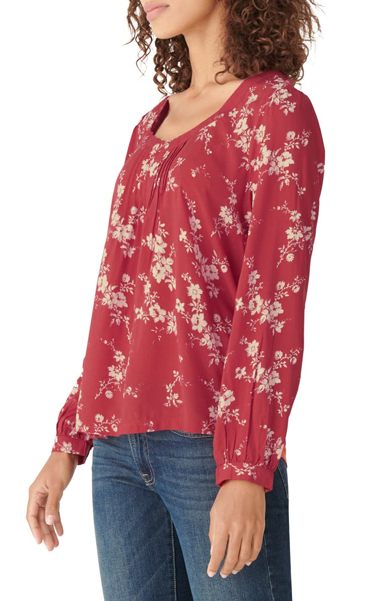 Lucky Brand Modern Peasant Blouse, Alternate, color, 