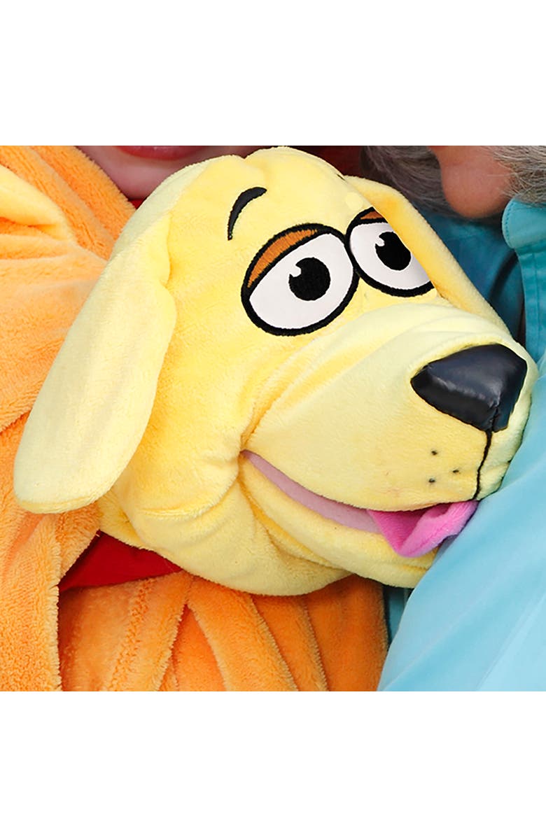 Cuddleuppets Dog 2 In 1 Plush Puppet and Blanket, Alternate, color, Multicolored