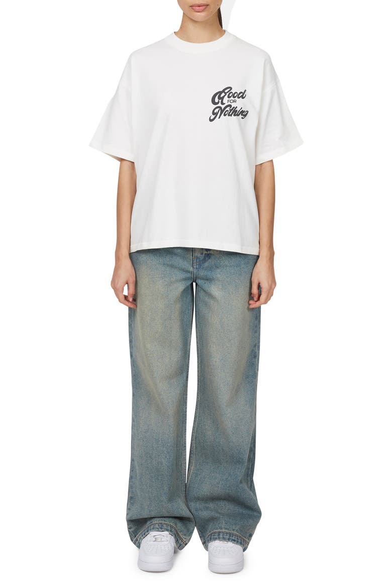 Funk Oversized  T-shirt, Alternate, color, White