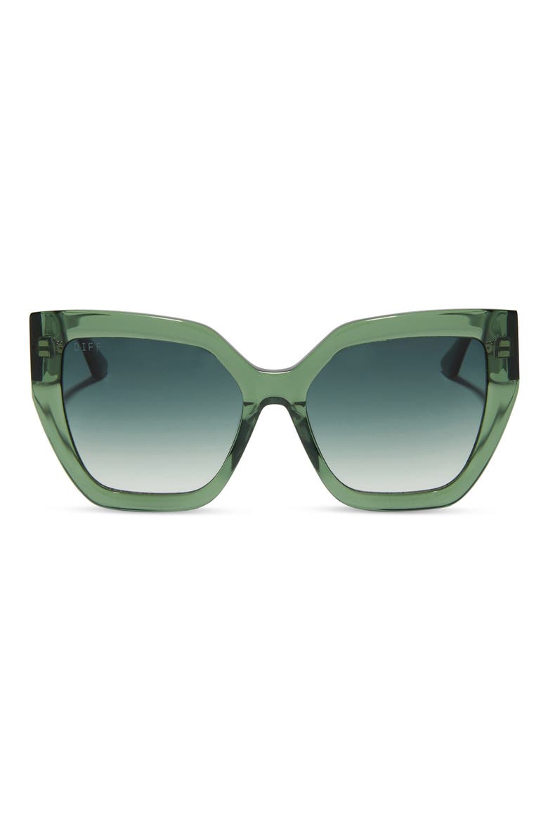 Blaire 55mm Gradient Cat Eye Sunglasses, Main, color, SAGE CRYSTAL / G15