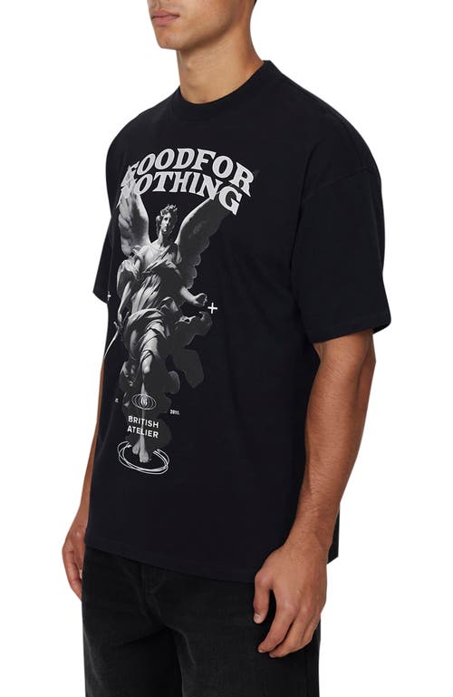 Good For Nothing Statue Print Relaxed T-shirt In Animal Print