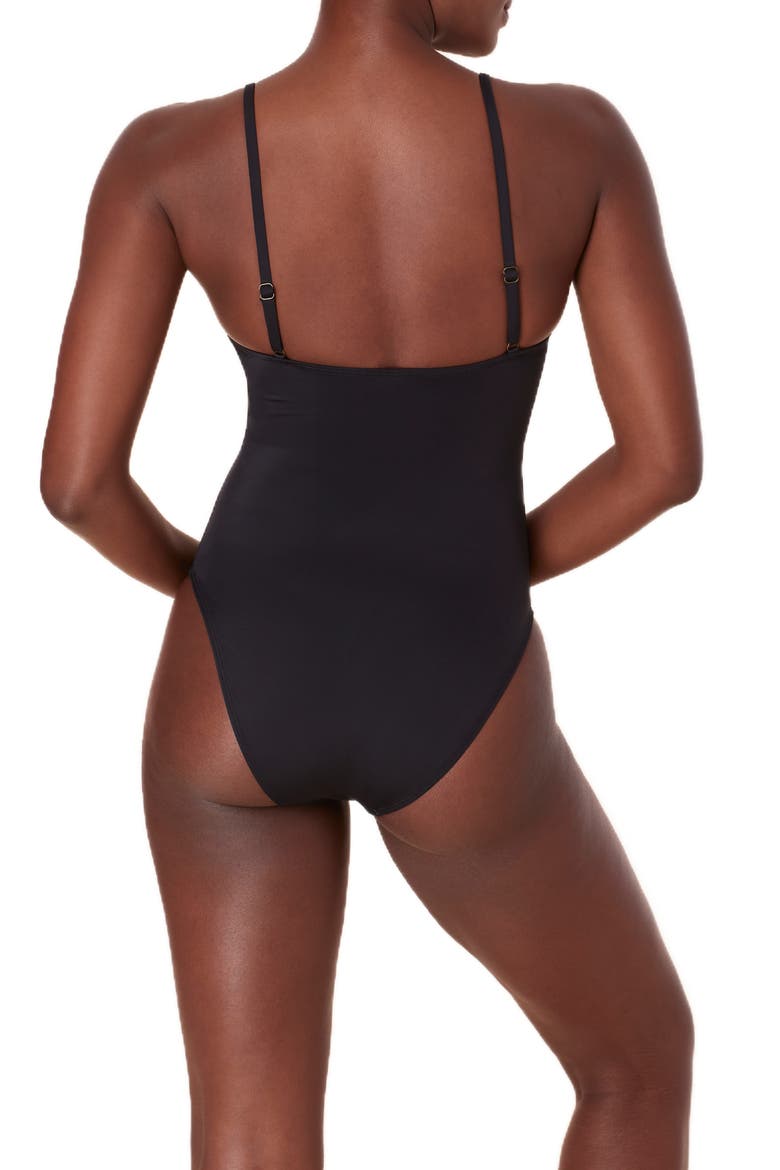 The Amalfi One-Piece Swimsuit, Alternate, color, BLACK