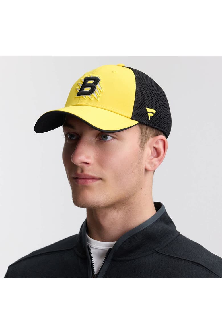 Men's Fanatics  Gold/Black Boston Bruins 2026 NHL Stadium Series Authentic Pro Adjustable Trucker Hat, Main, color, Gold