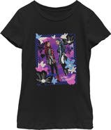 Descendants Girls' Floral Chloe and Red Portrait Graphic Short Sleeve T-Shirt