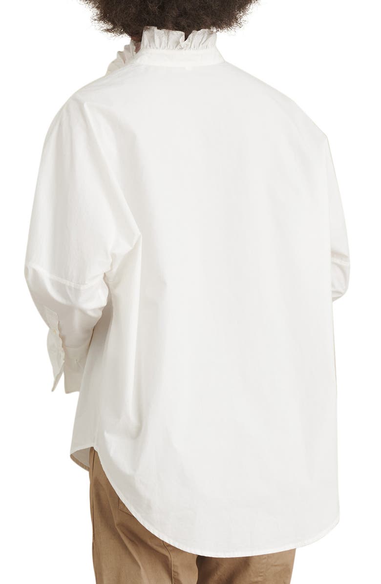 Alex Mill Ruffle Button-Up Shirt, Alternate, color,