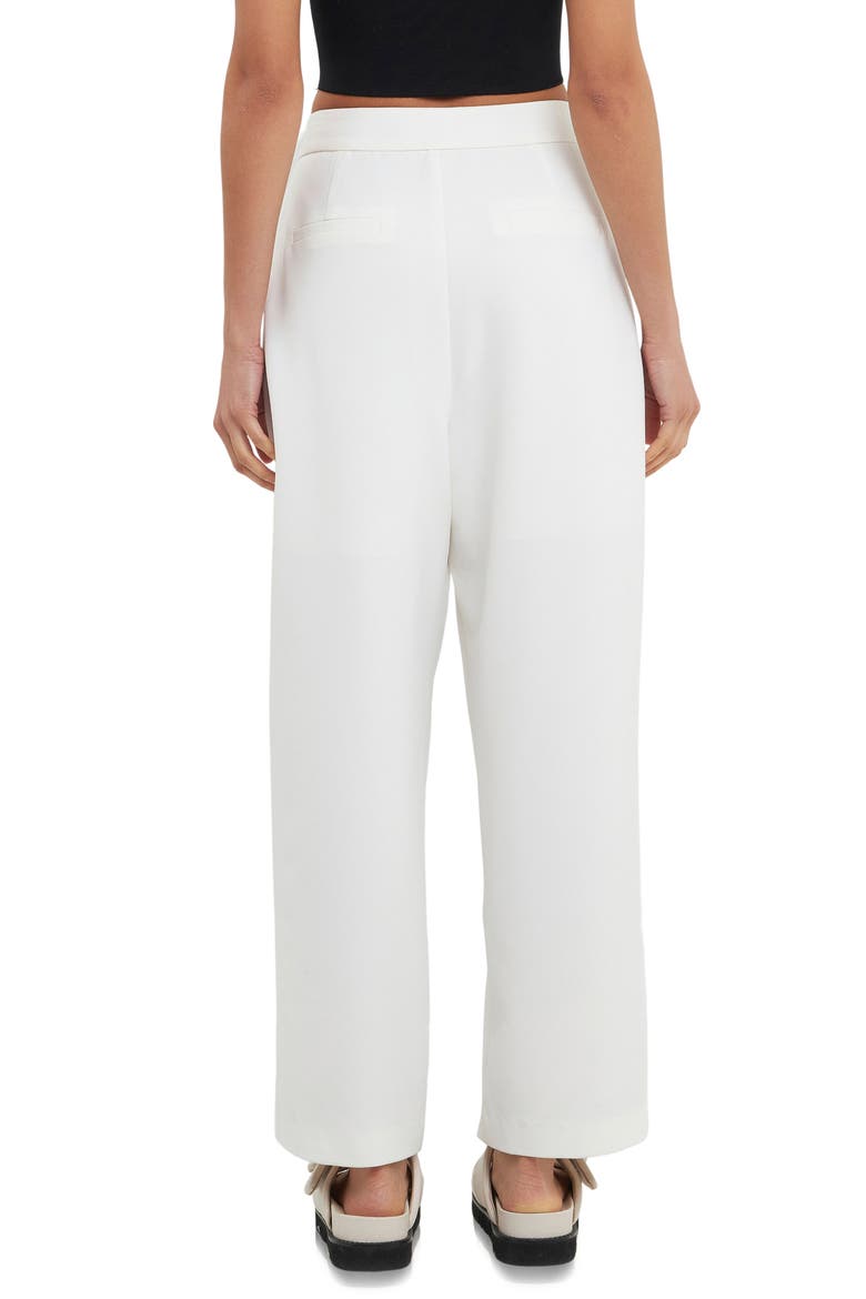 High Waist Balloon Trousers, Alternate, color, WHITE