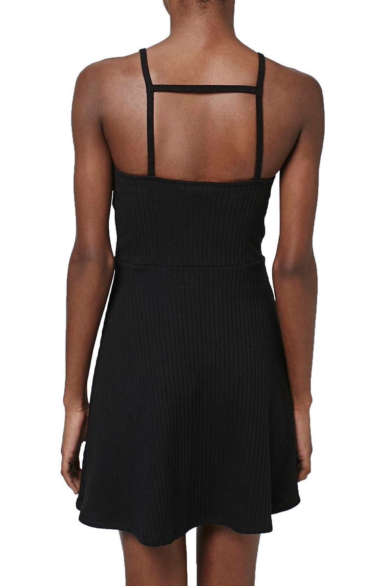 Topshop Strappy Back Tunic Dress, Alternate, color,