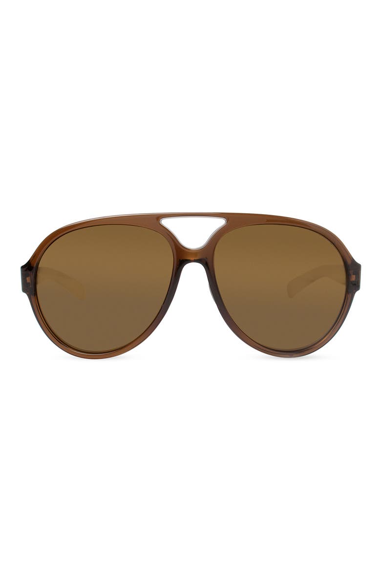 Spa 59mm Pilot Sunglasses, Main, color, BROWN