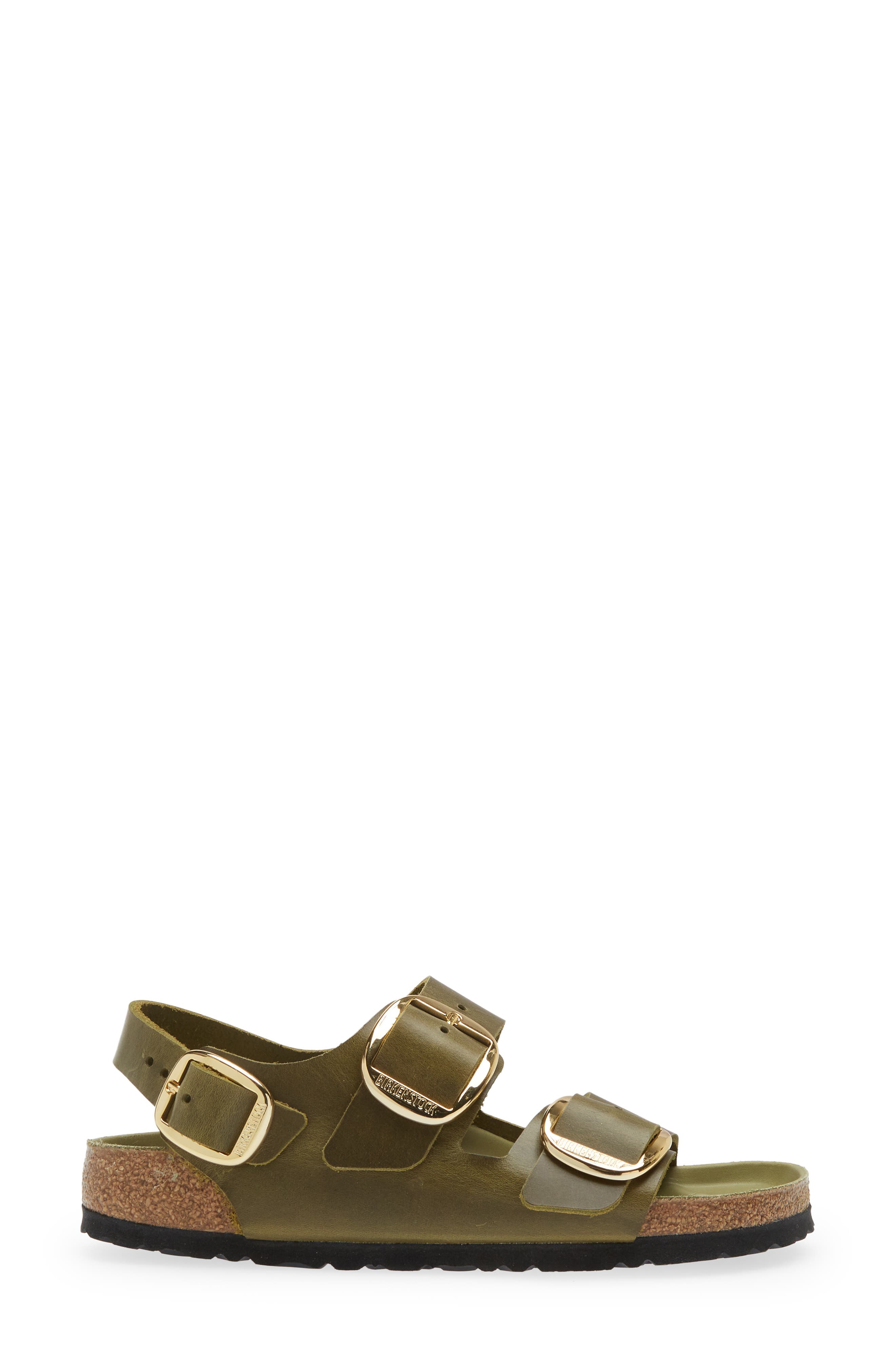 Birkenstock Milano Big Buckle Slingback Sandal, Alternate, color, Green