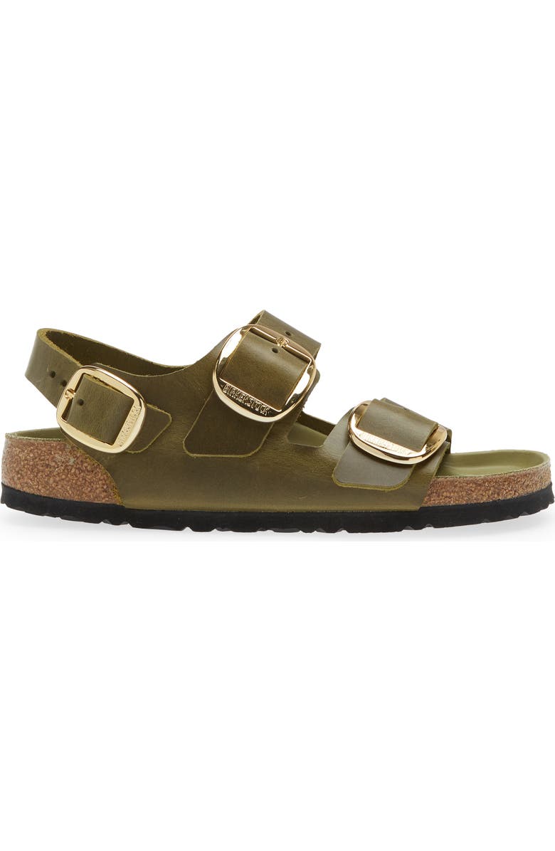 Birkenstock Milano Big Buckle Slingback Sandal, Alternate, color, Green