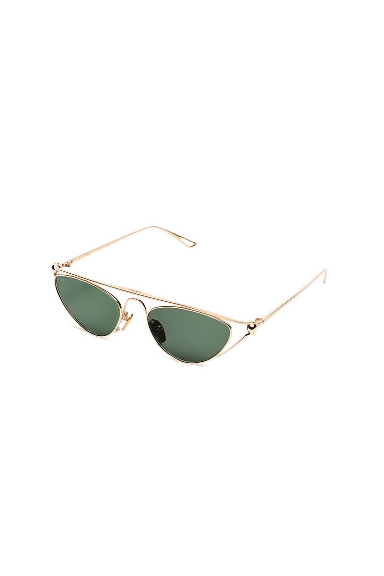 Julia Sunglasses, Alternate, color, Yellow Gold Titanium