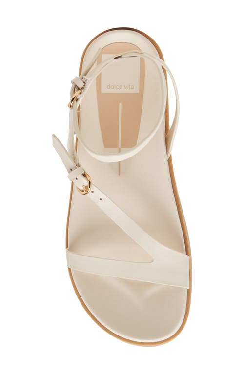 Dolce Vita Darlis Ankle Strap Sandal In Bone Leather