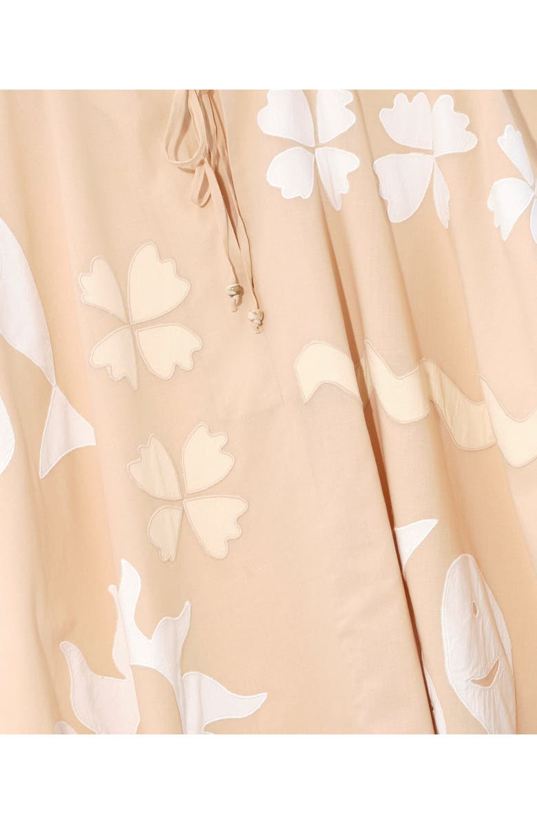 Echo Sunup Applique Caftan, Alternate, color, Cream