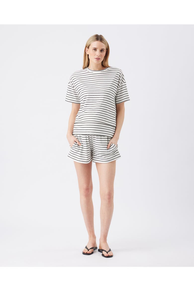 Jada Stripe Short, Main, color, White / Black
