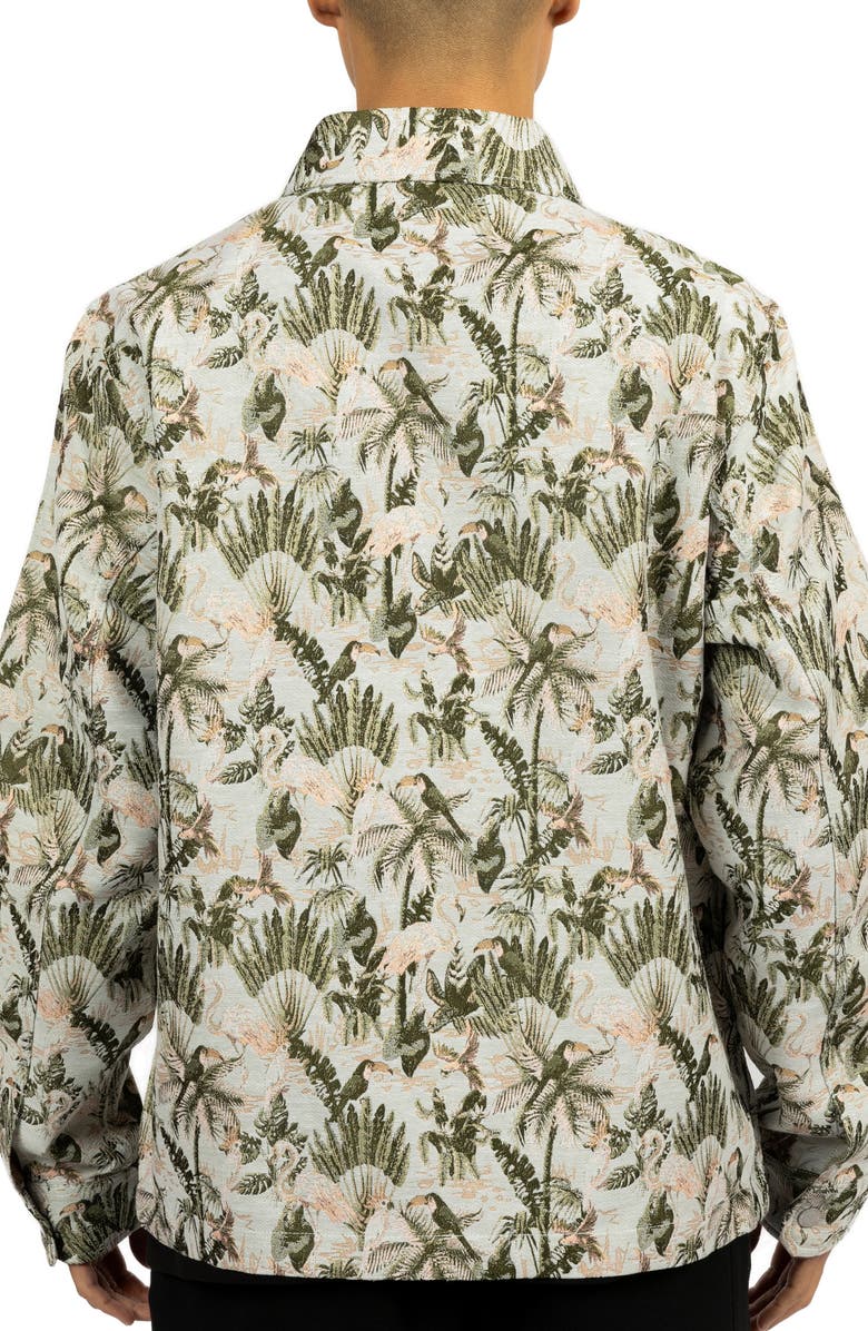 PLEASURES Parrot Jacquard Zip Work Jacket, Alternate, color, 