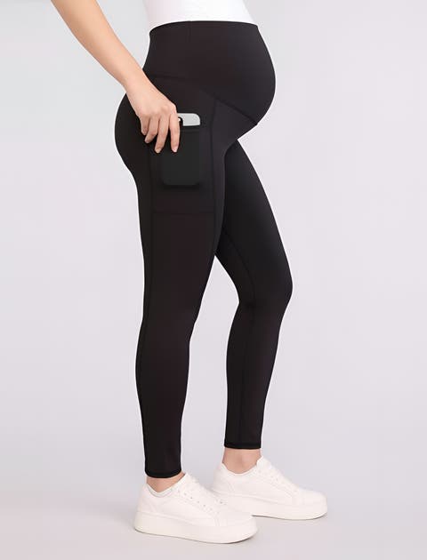 Over the Belly Side Pocket Active Maternity Leggings