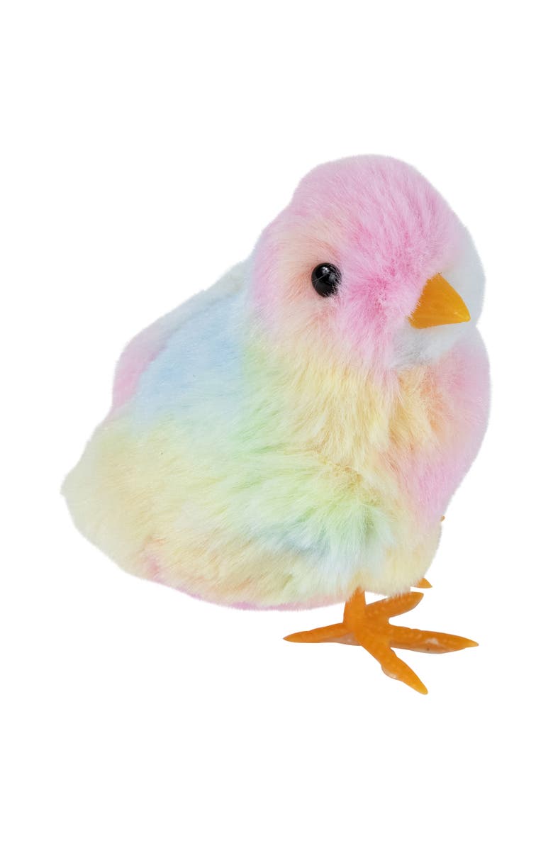 Northlight Plush Tie Dye Easter Chick Figurines - 4.25" - Set of 3, Alternate, color, Multi