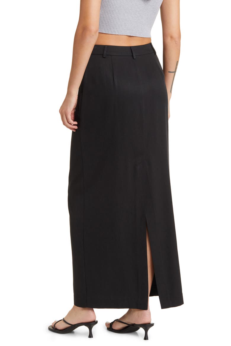 Cairo Midi Skirt, Alternate, color, BLACK