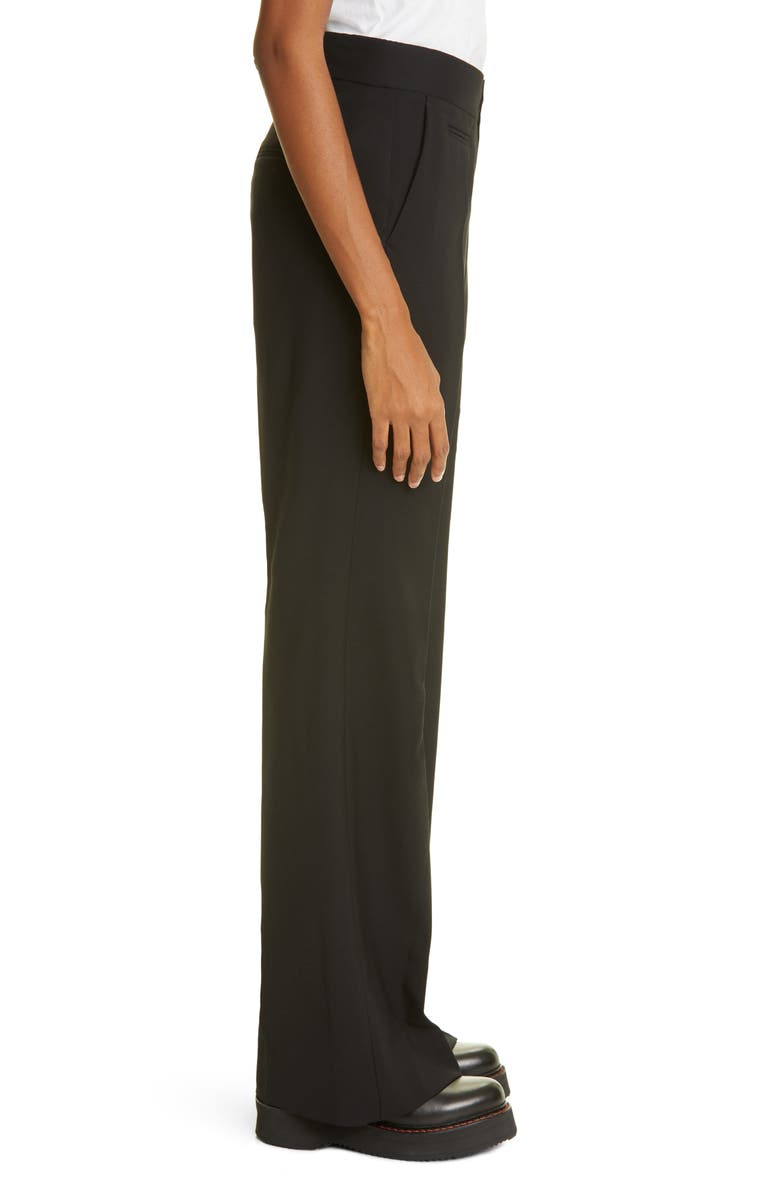 Ambush High Waist Flare Leg Wool Pants, Alternate, color, 