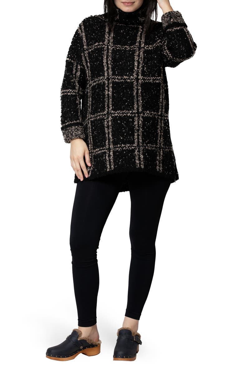 Nom Maternity Lia Check Maternity/Nursing Sweater, Alternate, color,