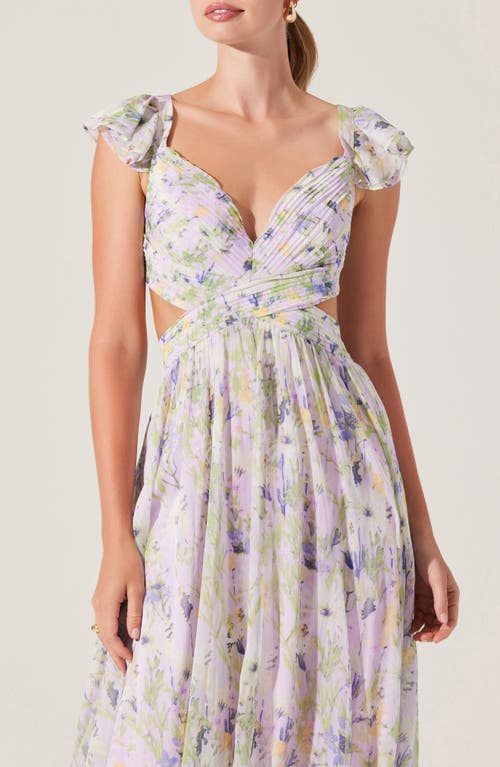 ASTR ASTR THE LABEL PRIMROSE CUTOUT DETAIL MAXI DRESS