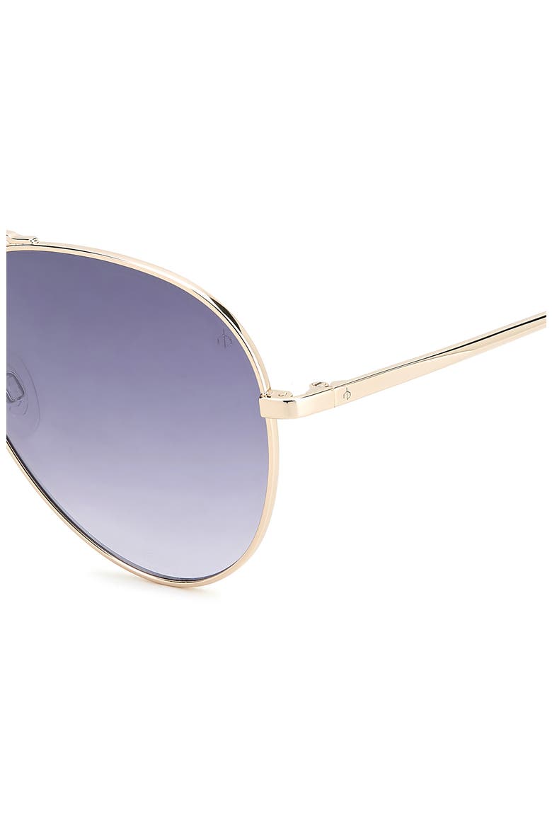 59mm Aviator Sunglasses, Alternate, color, GOLD/ GREY MS SILVER