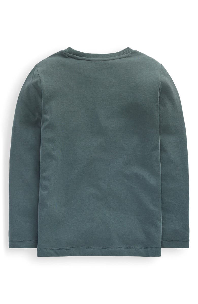 Mini Boden Kids' Long Sleeve Graphic T-Shirt, Alternate, color, Smoke Woodland Friends
