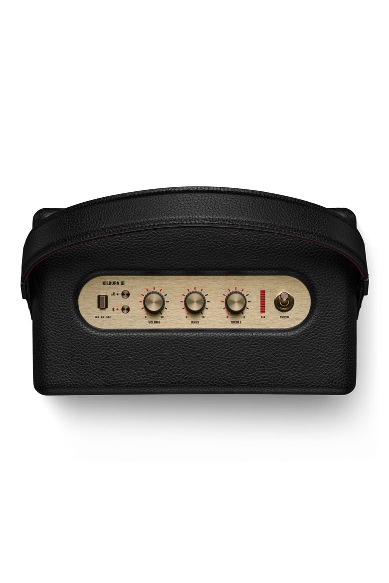 Kilburn III Portable Bluetooth® Speaker, Alternate, color, BLACK AND BRASS