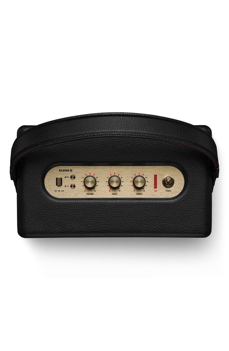 Marshall Kilburn III Portable Bluetooth<sup
®</sup
Speaker, Alternate, color, Black And Brass