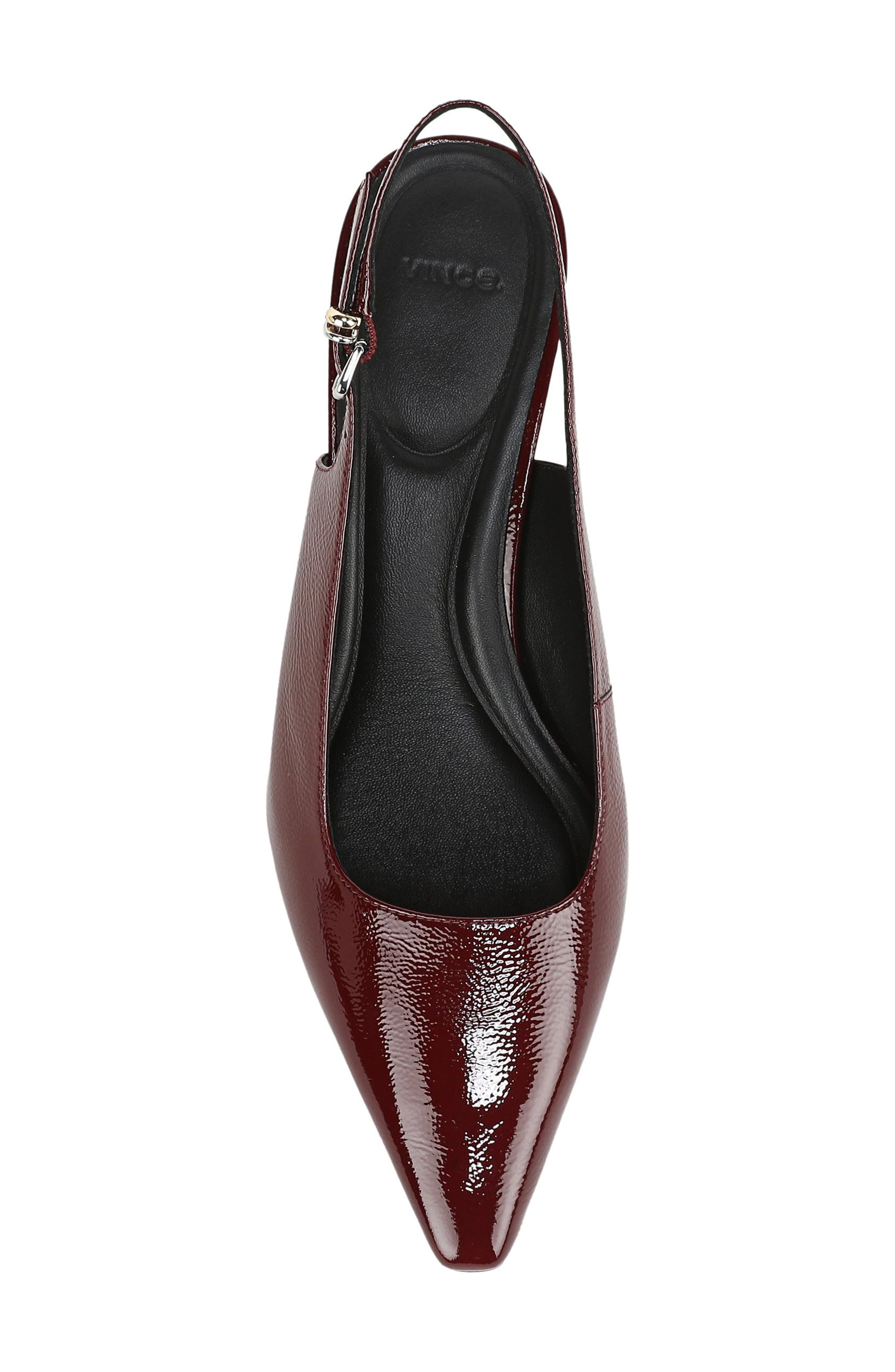 Sabra Slingback Kitten Heel Pump, Alternate, color, BORDEAUX