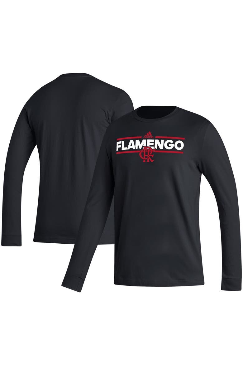 Men's adidas Black CR Flamengo Dassler Long Sleeve T-Shirt, Main, color, Black