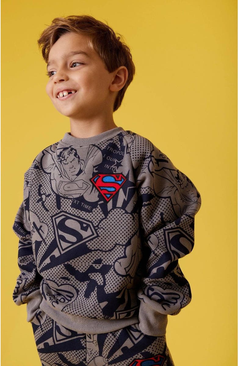 Lola + The Boys Superman Fleece, Alternate, color, 