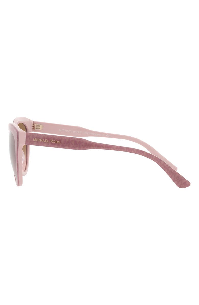 Michael Kors Makena 55mm Gradient Cat Eye Sunglasses, Alternate, color, Brown Pink