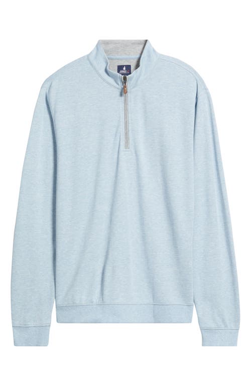 Johnnie-o Sully Quarter Zip Pullover In Blue
