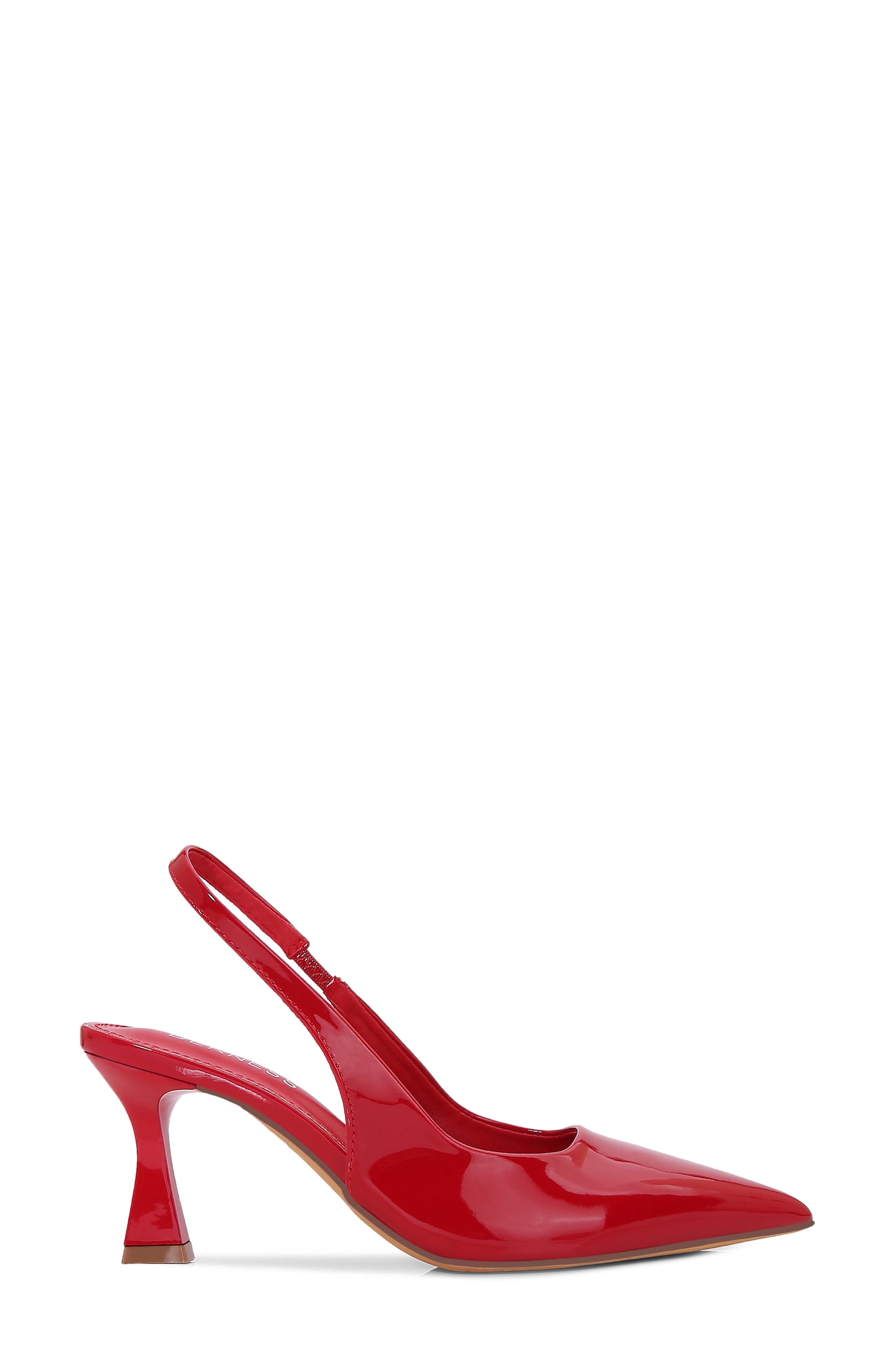 Lily Faux Leather Slingback Pump, Alternate, color, RED