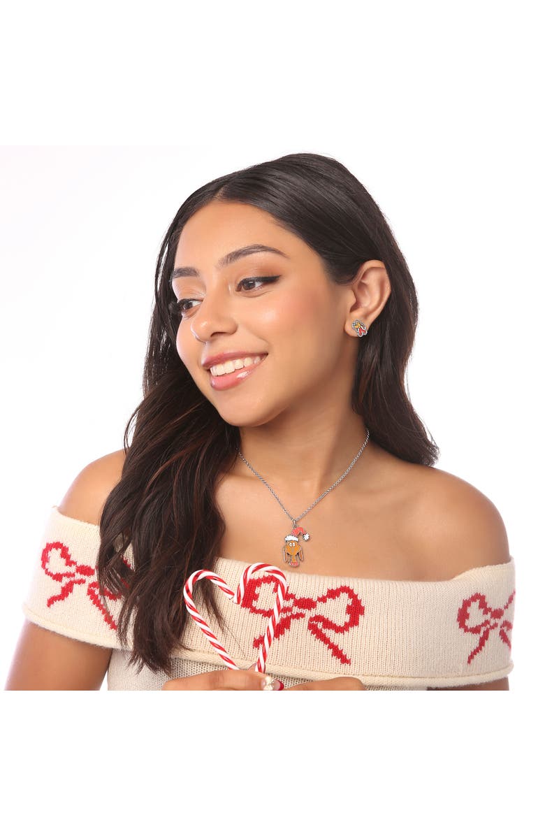 Dr. Seuss The Grinch and Max Pendant BFF Necklace for 2, 16"+3", Alternate, color, Multi