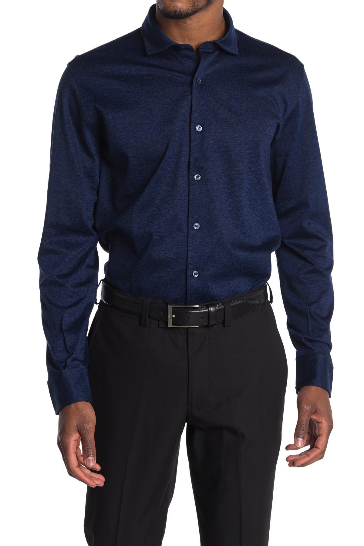 Solid Knit Regular Fit Shirt
