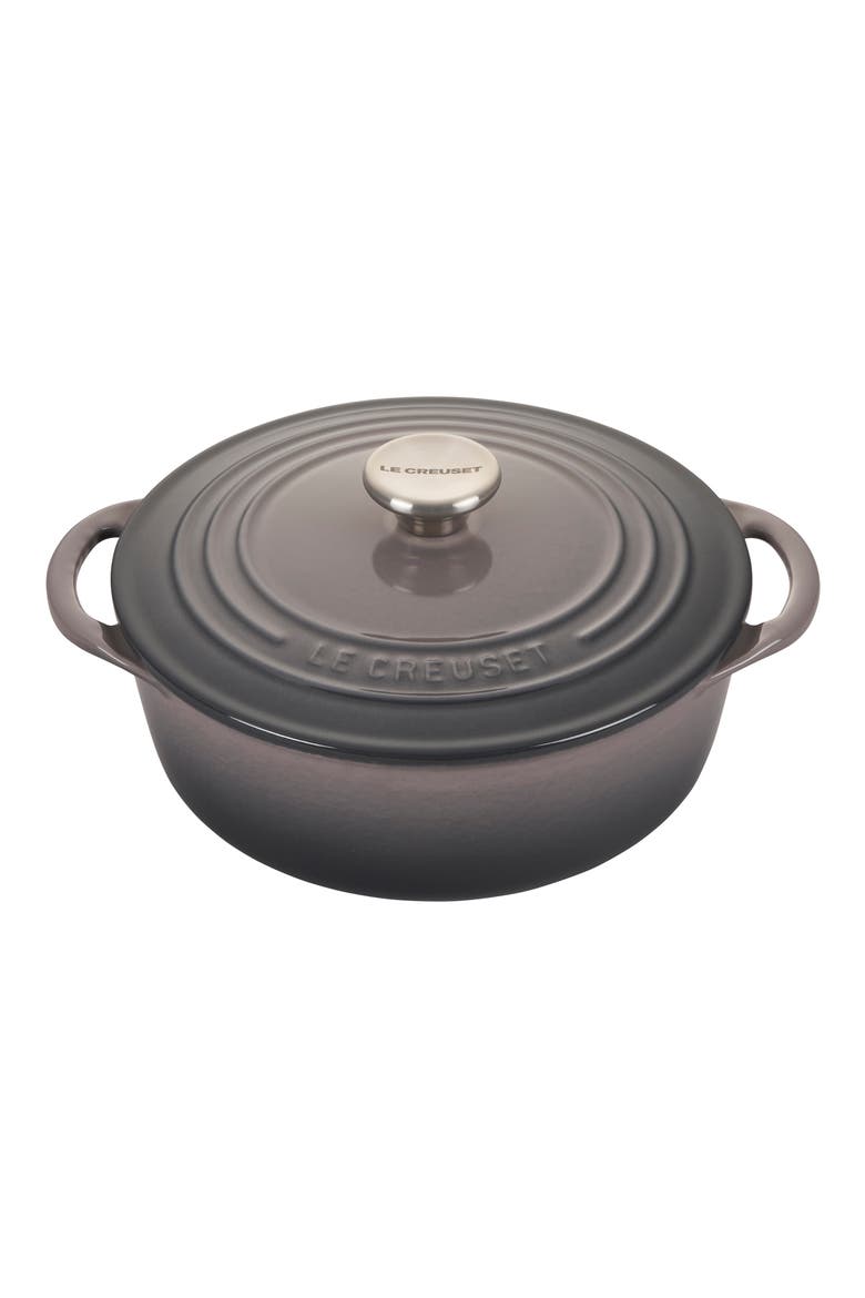 Signature 2.75 Quart Enamel Dutch Oven, Main, color, OYSTER