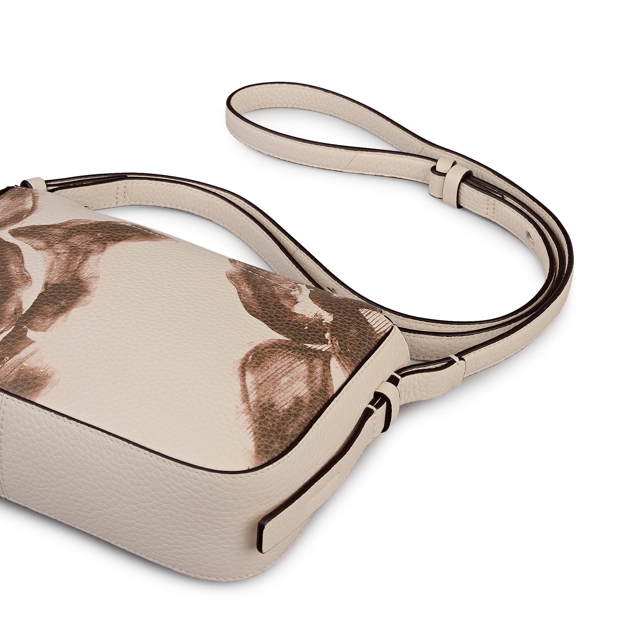 Radley Oak Street -  Floral Small Ziptop Crossbody Bag, Alternate, color, Salt