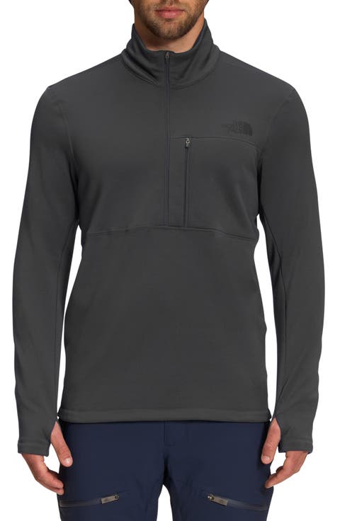 Tagen Slim Fit Half Zip Fleece Pullover