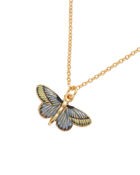 Deco Butterfly Blue Necklace