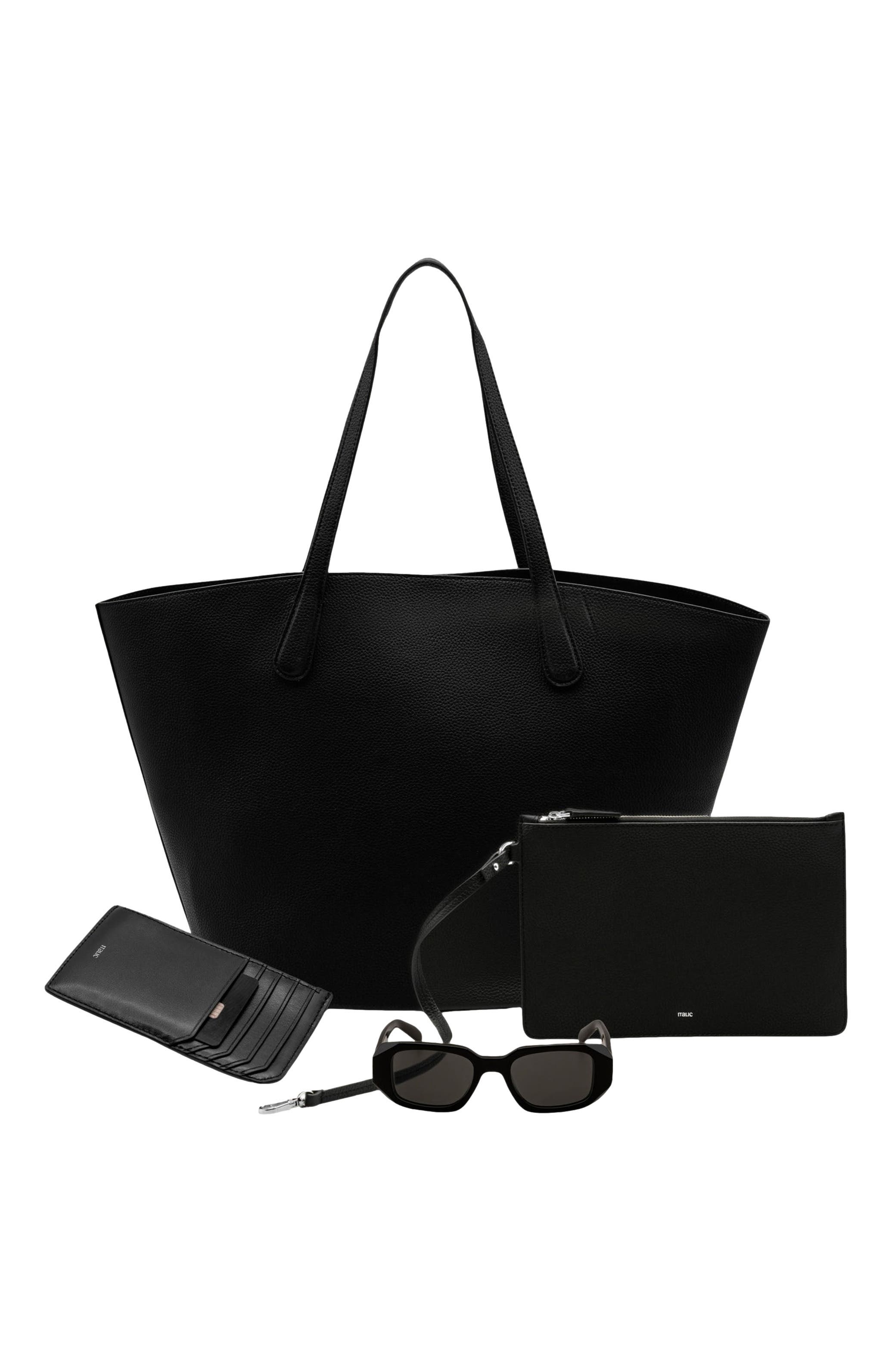 Italic Sienna Tote, Gabriele Sunglasses, and Albee Card Holder Set, Main, color, 
