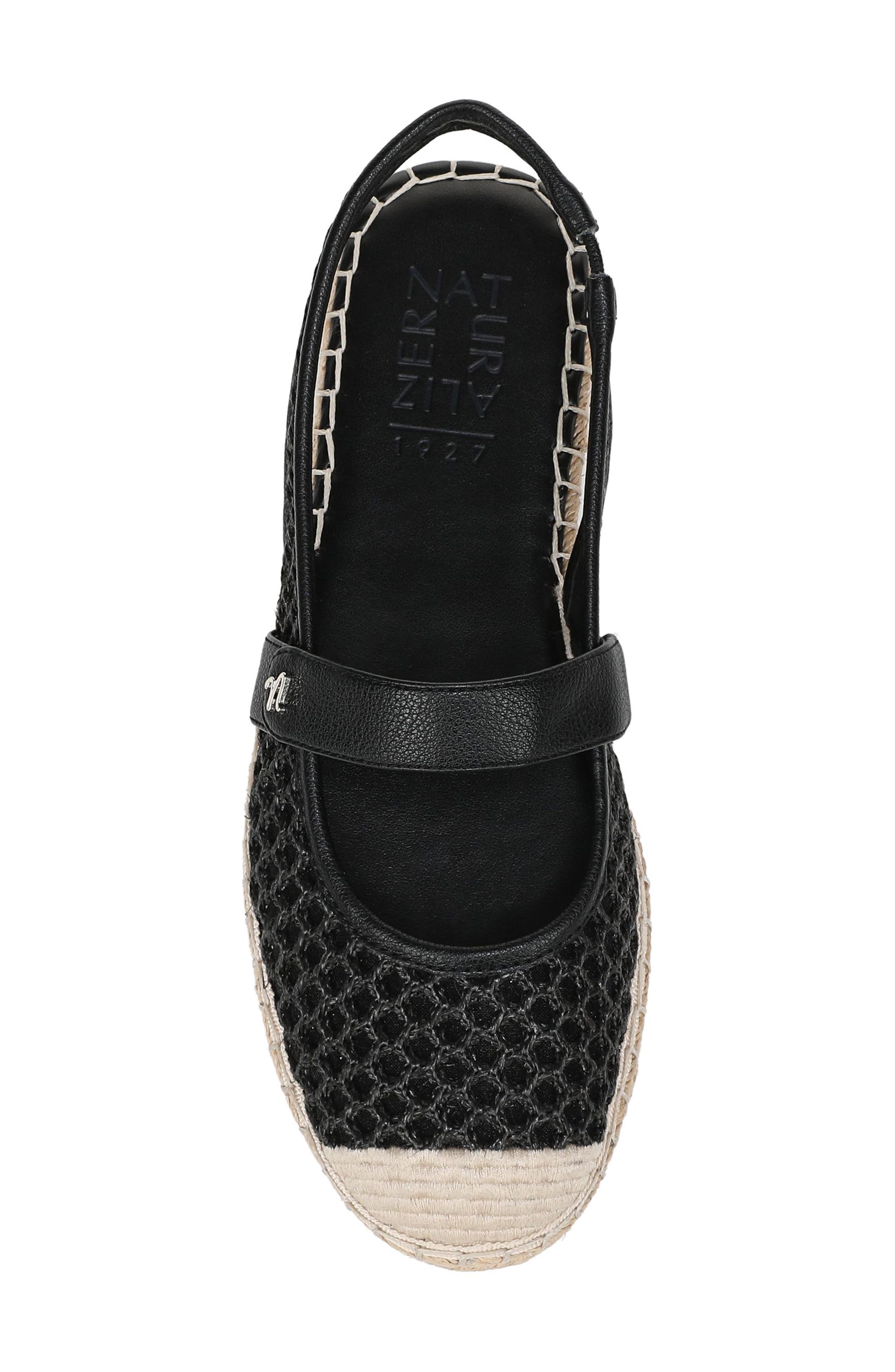 Naturalizer Jolie Slingback Espadrille Flat, Alternate, color, Black